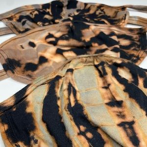 3 Muted Green/Grey Face Masks